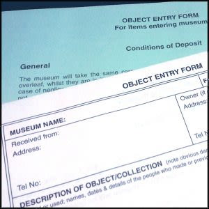 An image showing a section of a museum object entry form